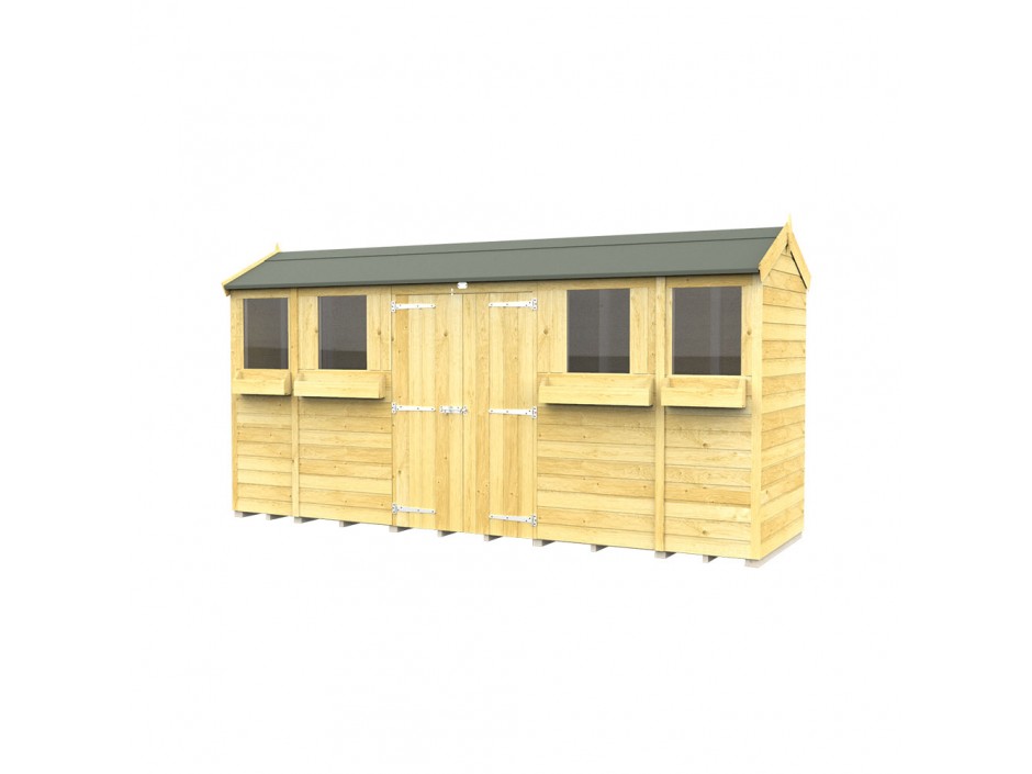 4ft x 14ft Apex Summer Shed