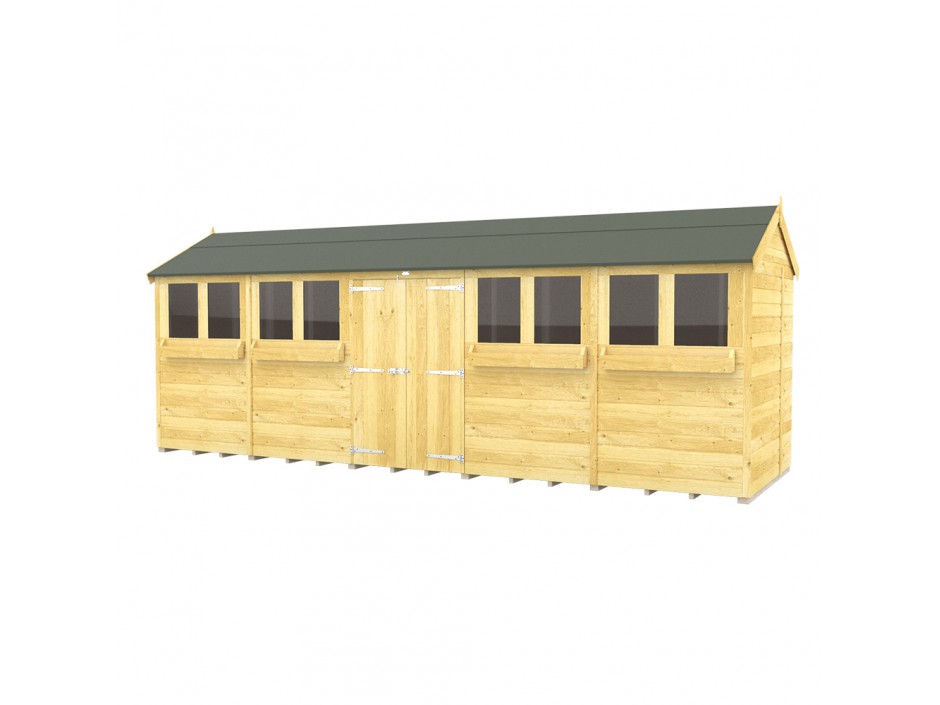 5ft x 20ft Apex Summer Shed