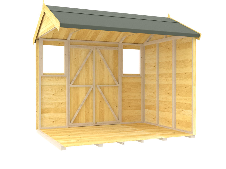 5ft x 8ft Apex Summer Shed